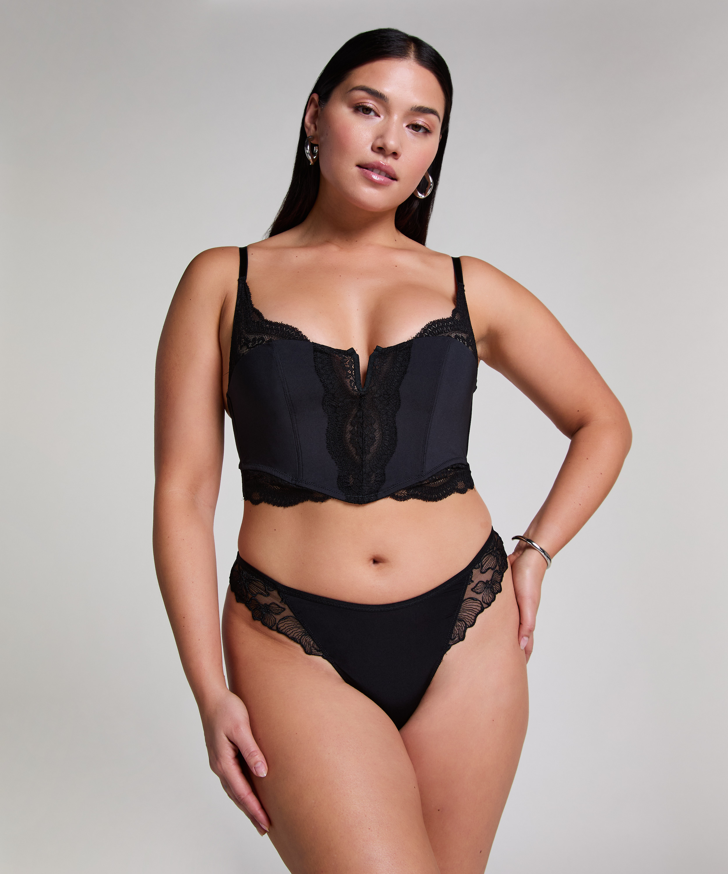 Bronte Bralette, Schwarz, main