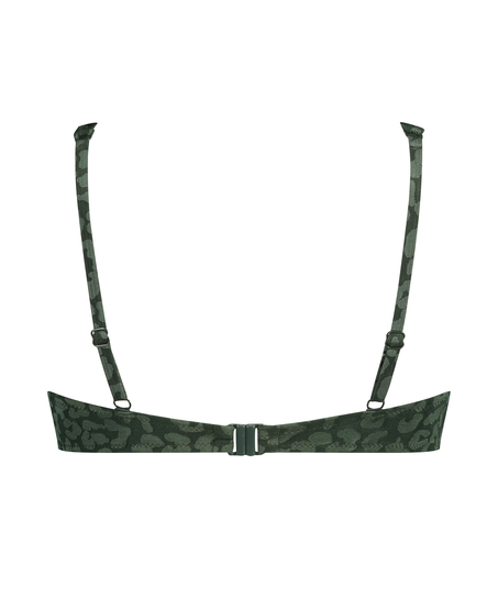 Nicht-vorgeformtes Bügel-Bikinioberteil Tonal, Grün