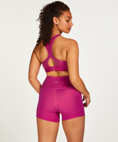 HKMX Soutien-gorge de sport The Crop Logo Level 1, Rose