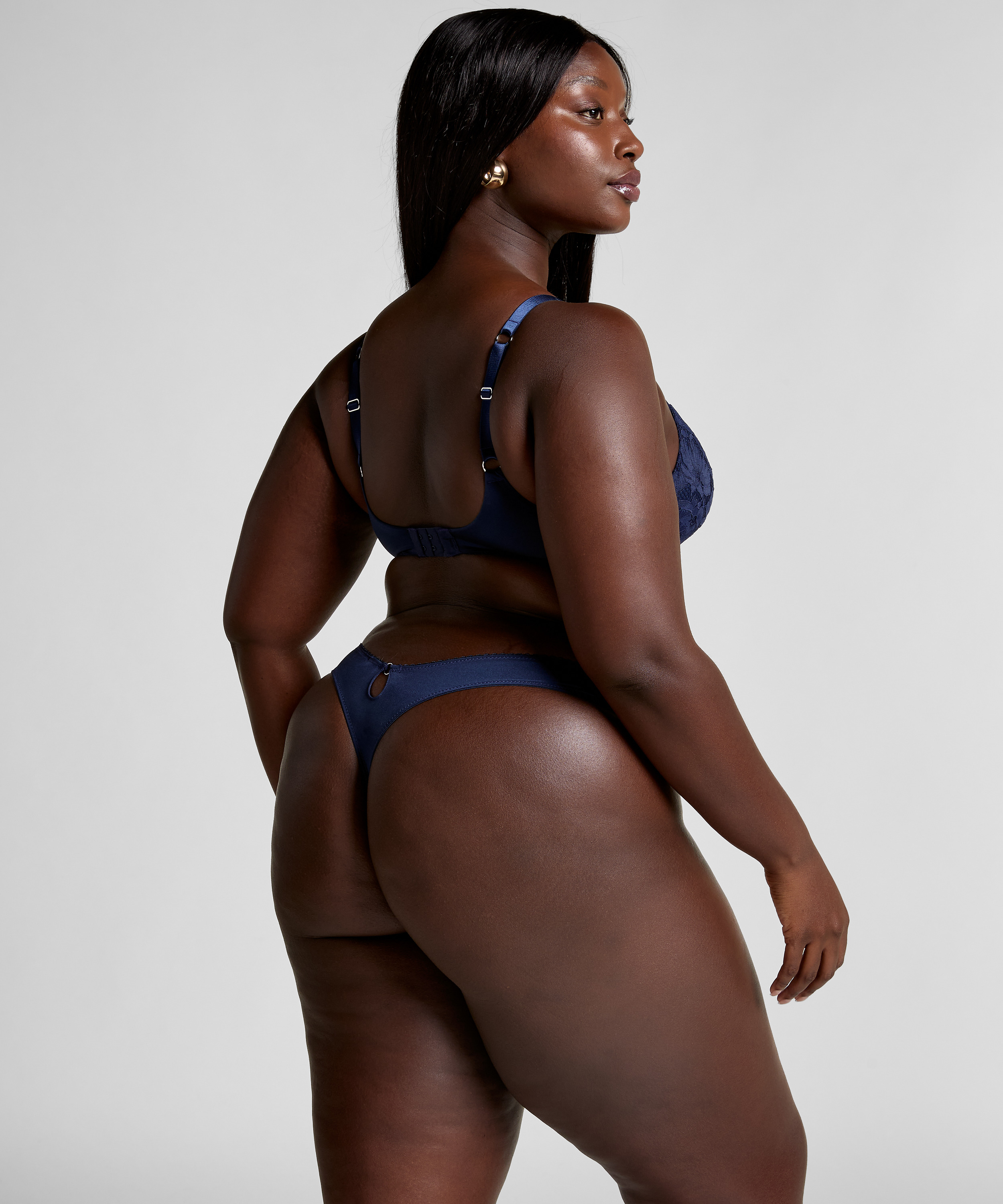 Gepolsterter bügelloser BH Andrea, Blau, main