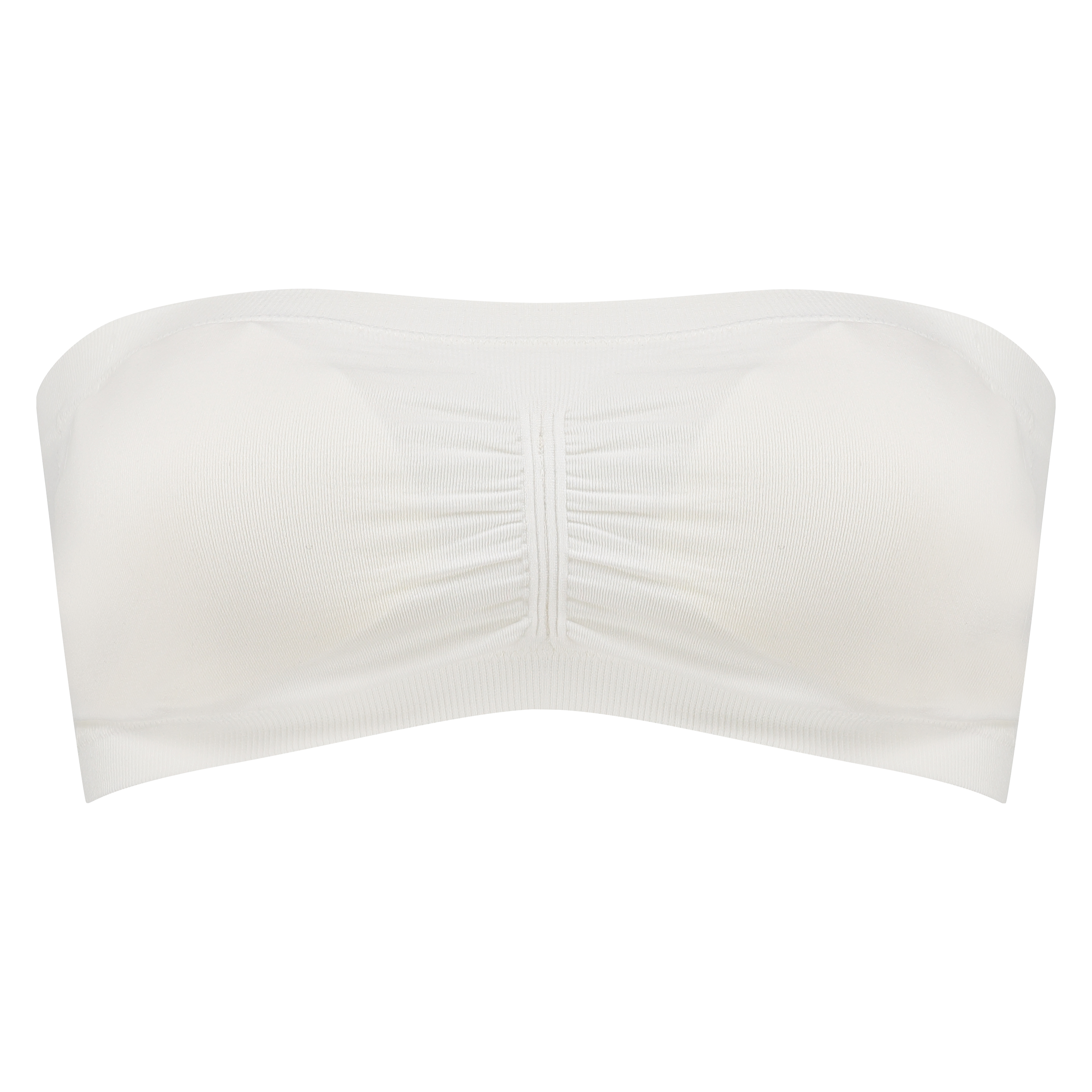 Top bandeau Seamless, Blanc, main