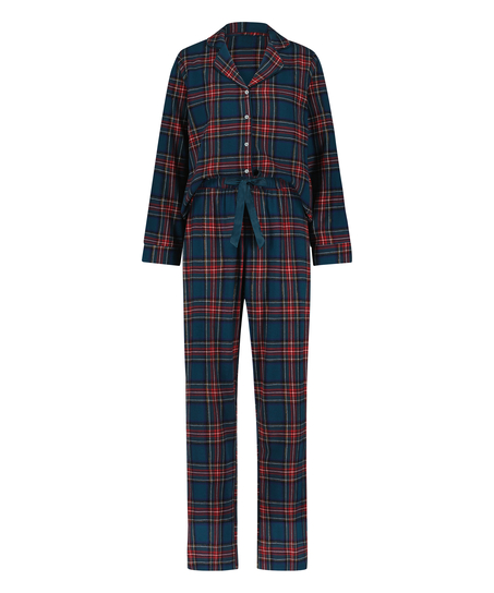 Pyjamaset Twill, Blau
