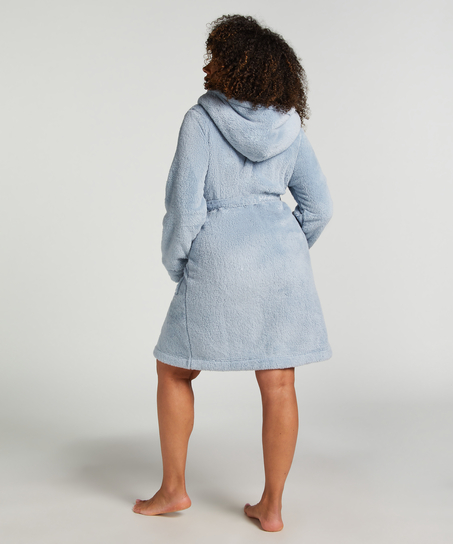 Peignoir Fleece, Bleu
