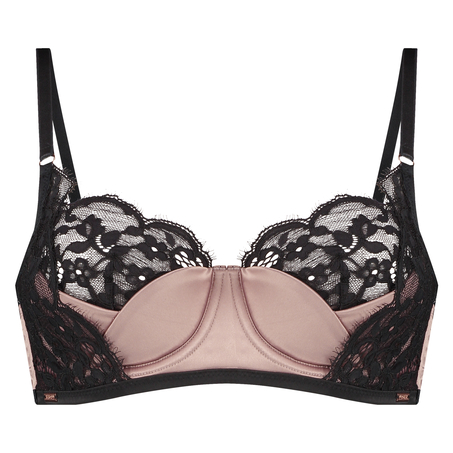 Soutien-gorge bustier préformé Poppy, Noir