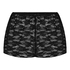 Shorts aus Allover-Spitze, Schwarz