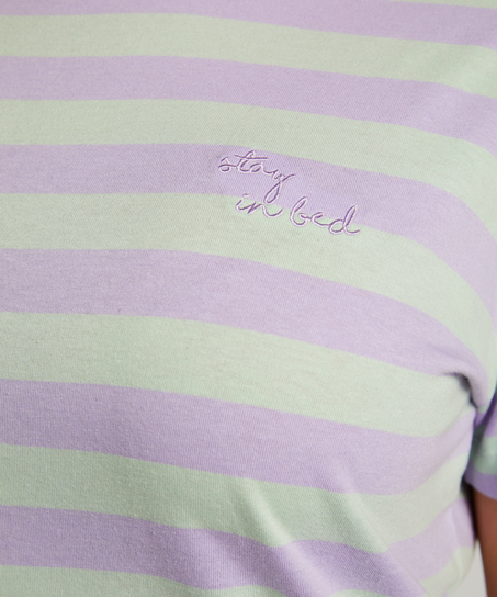 Chemise de nuit col rond, Vert