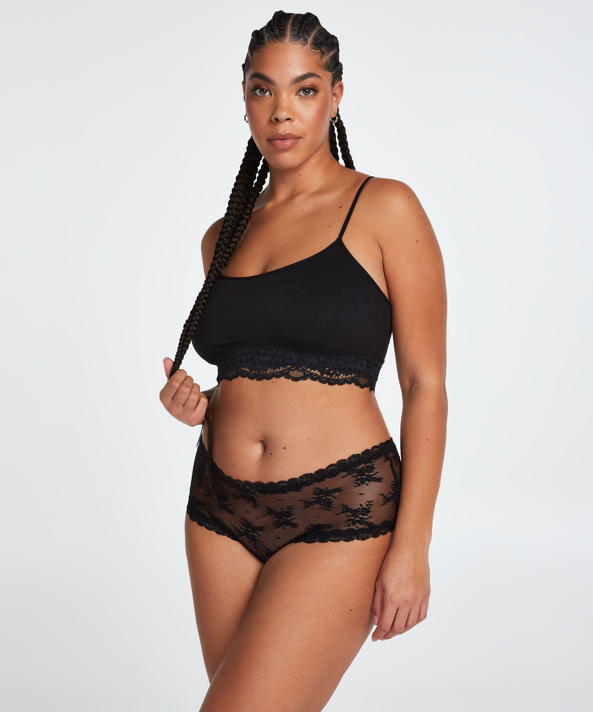 Brazilian V-Shape Curvy, Schwarz