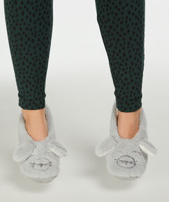 Ballerines Cosy Animal, Gris