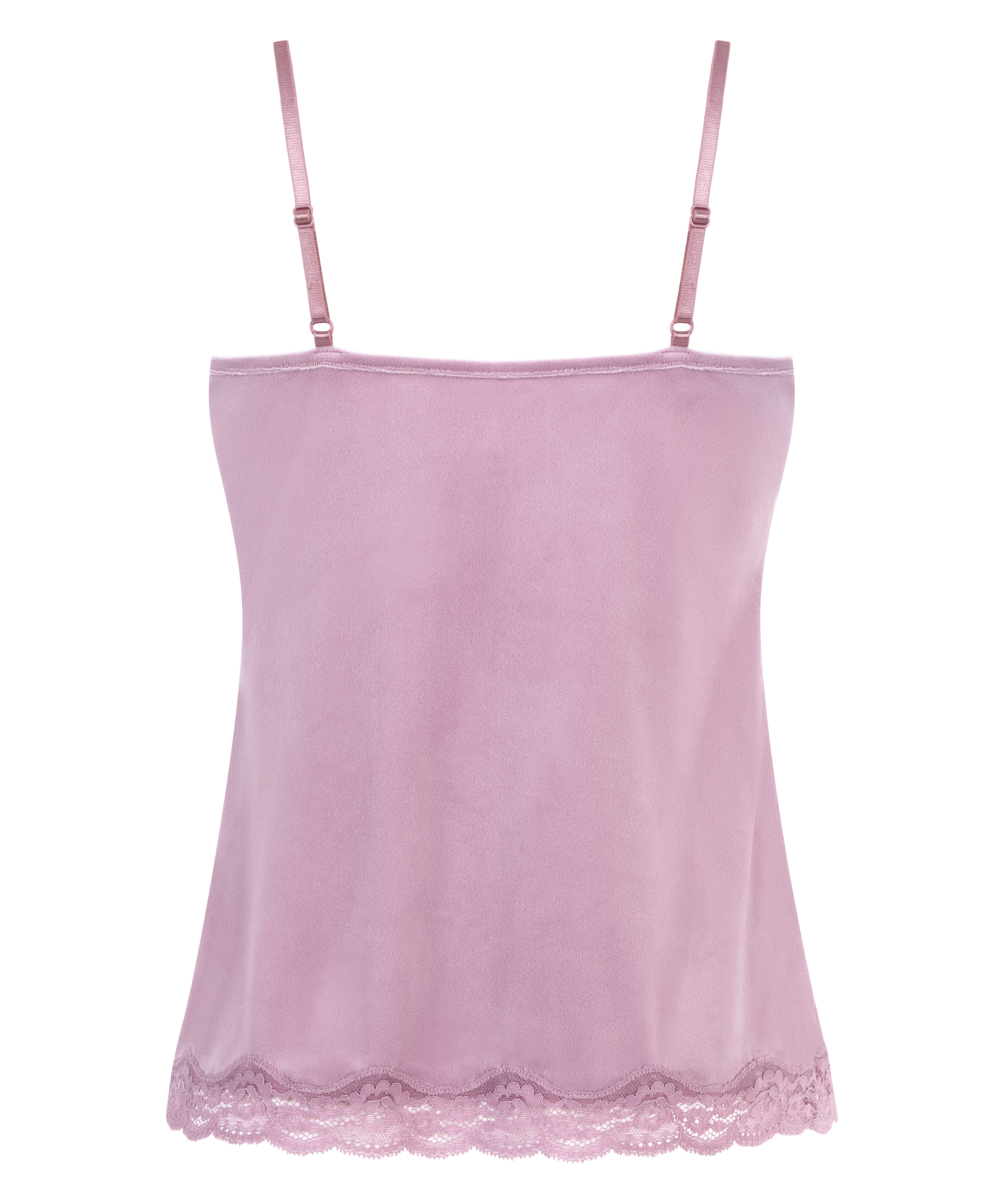 Cami Top Velours Lace, Lila, main
