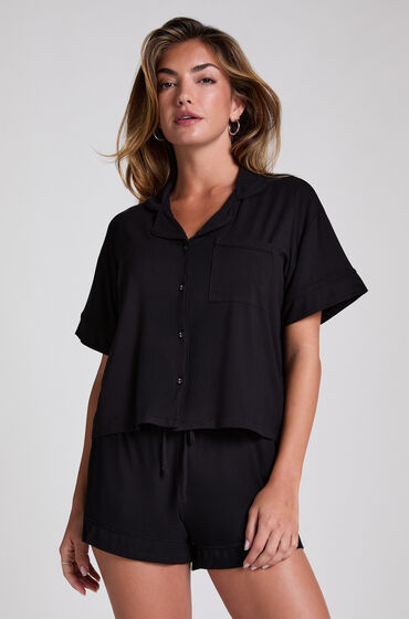 Image of Hunkemöller Shorts Velours Schwarz