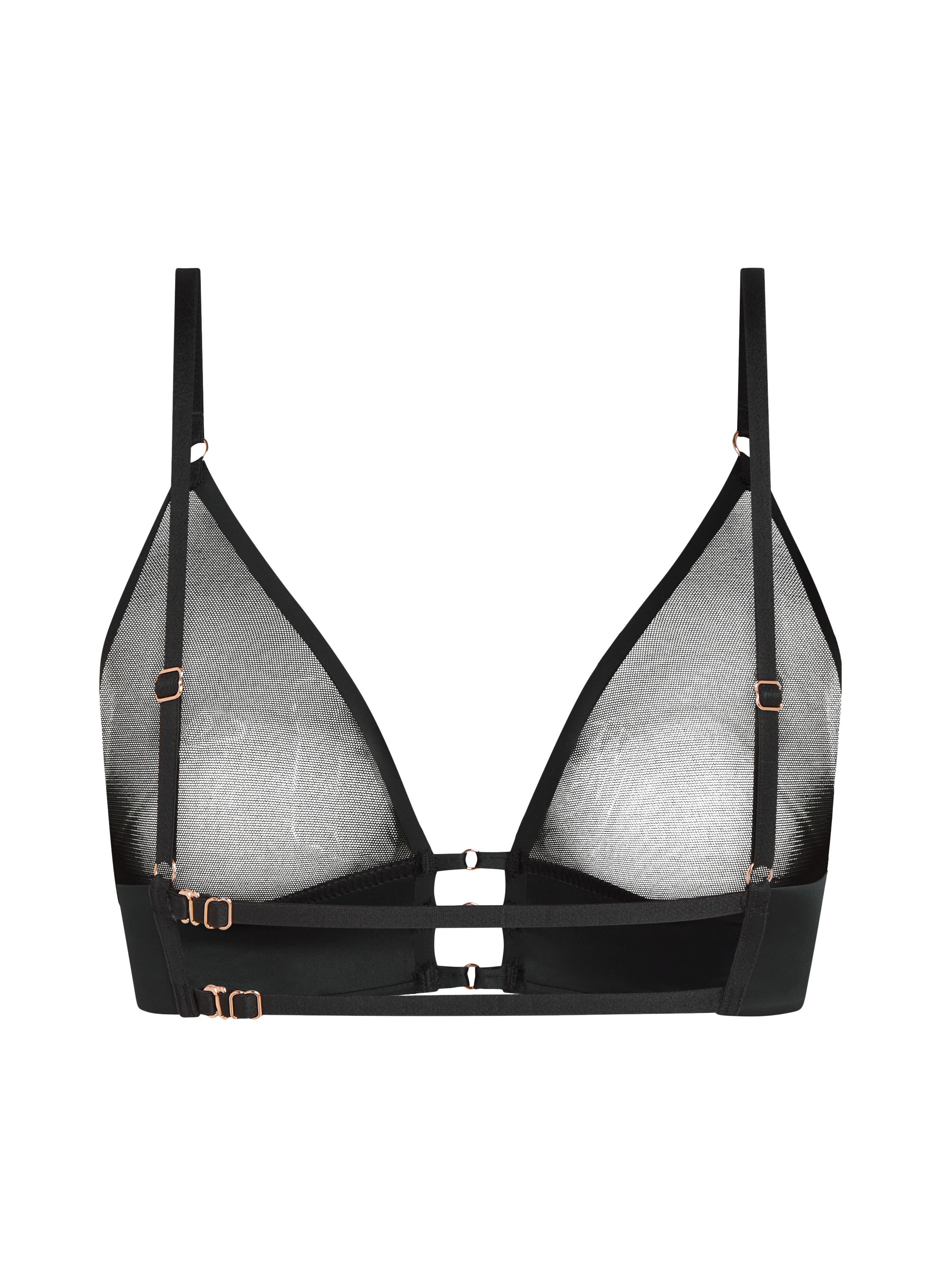 Bralette Mesh Essentials, Schwarz, main