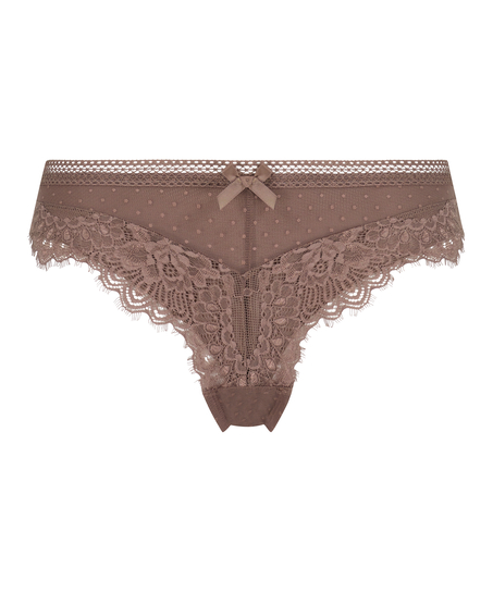 Slip br&eacute;silien Bessie, Marron