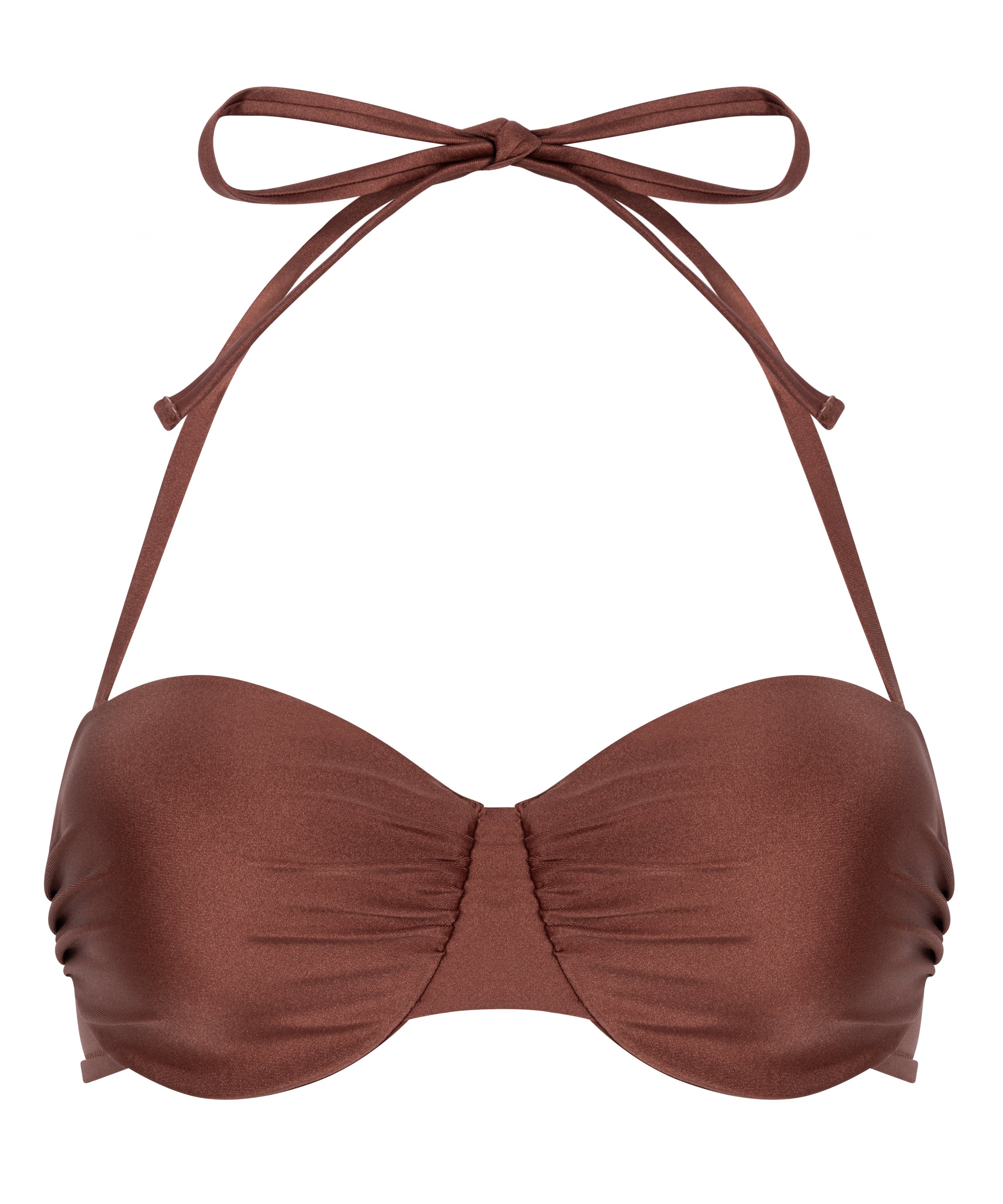 Haut de bikini bandeau Dune, Rouge, main