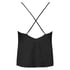 Camisole satin, Noir