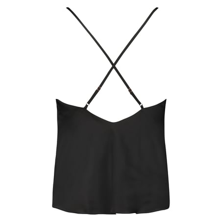 Camisole satin, Noir