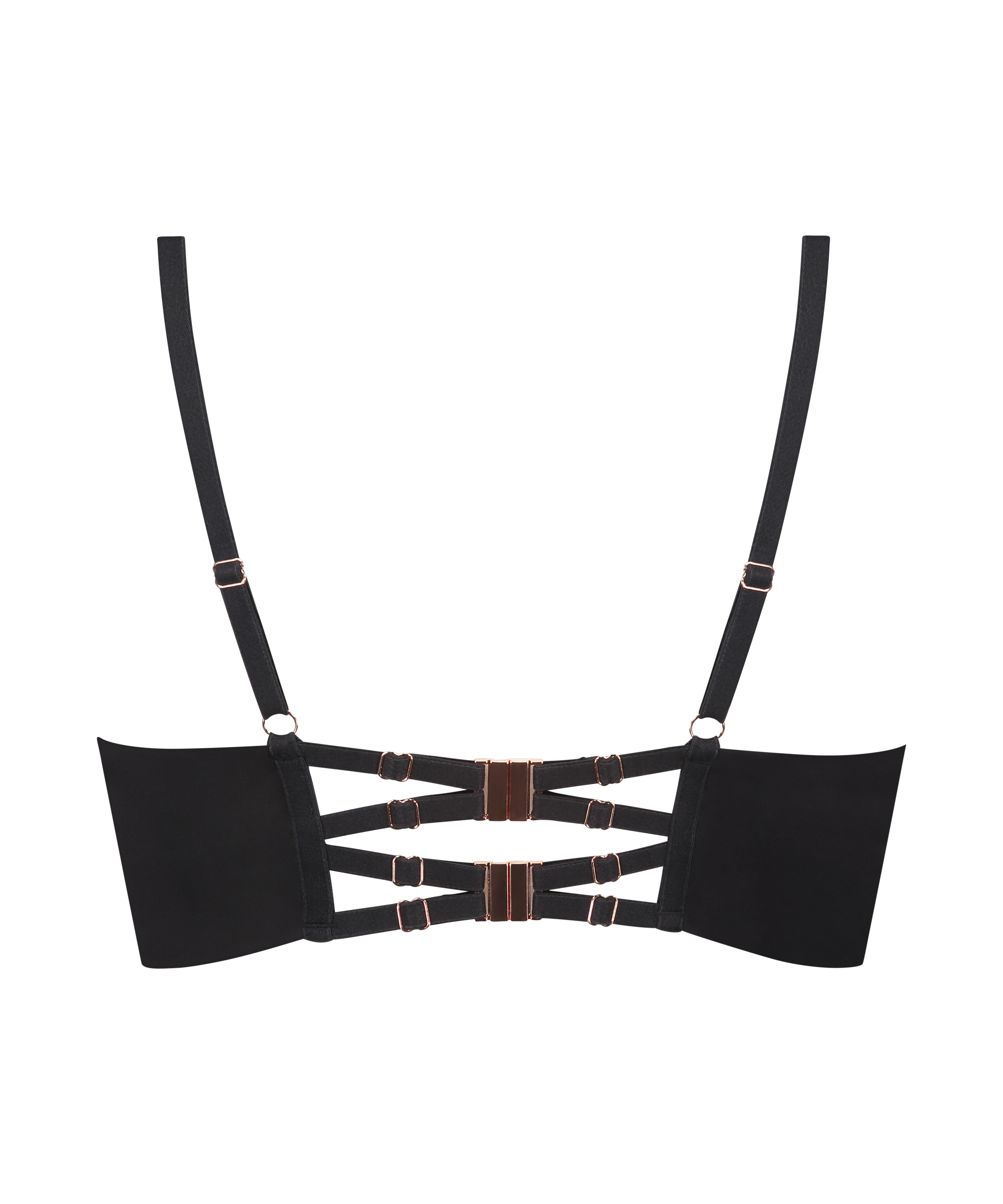 Soutien-gorge à armatures préformé longline Allura, Noir, main