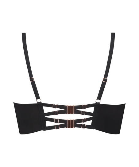 Soutien-gorge à armatures préformé longline Allura, Noir