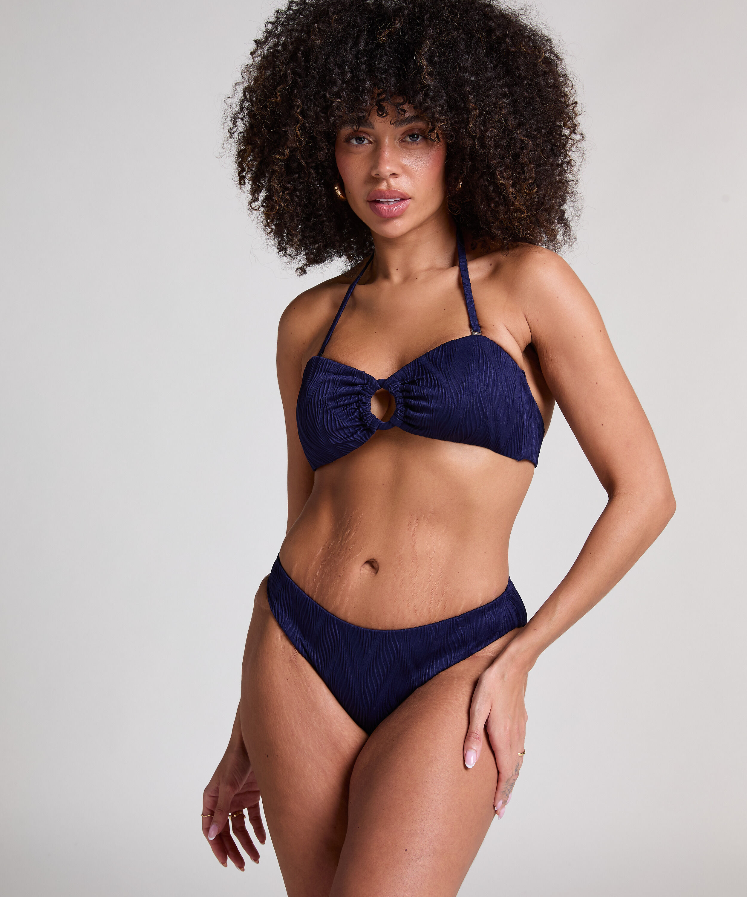 Bandeau-Bikinioberteil Cozumel, Blau