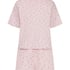 Pyjama-Set Baumwolljersey Kurz, Lila