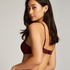 Soutien-gorge &agrave; armatures pr&eacute;form&eacute; Plunge, Rouge