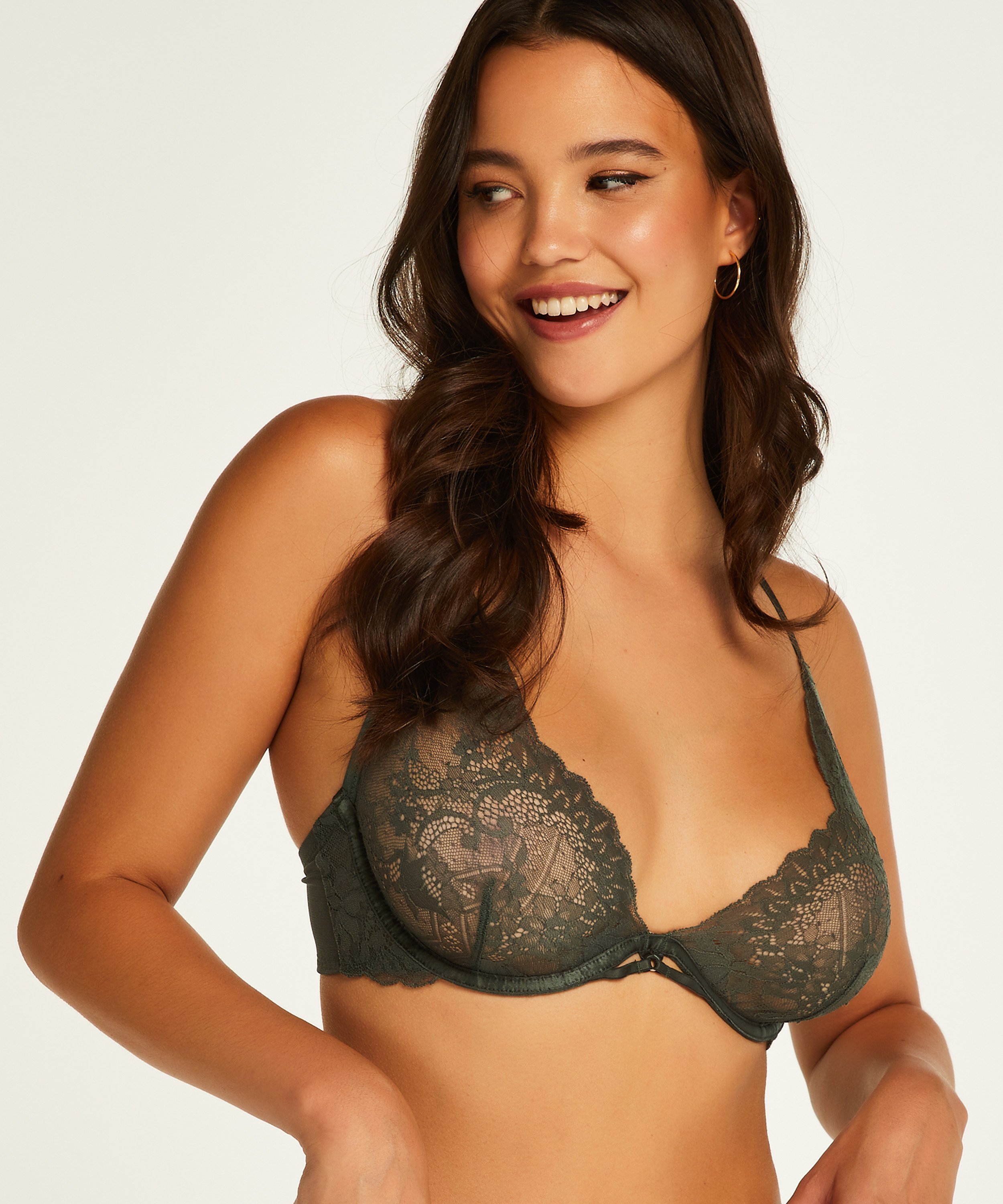 Soutien-gorge &agrave; armatures non-pr&eacute;form&eacute; Josefina, Vert, main