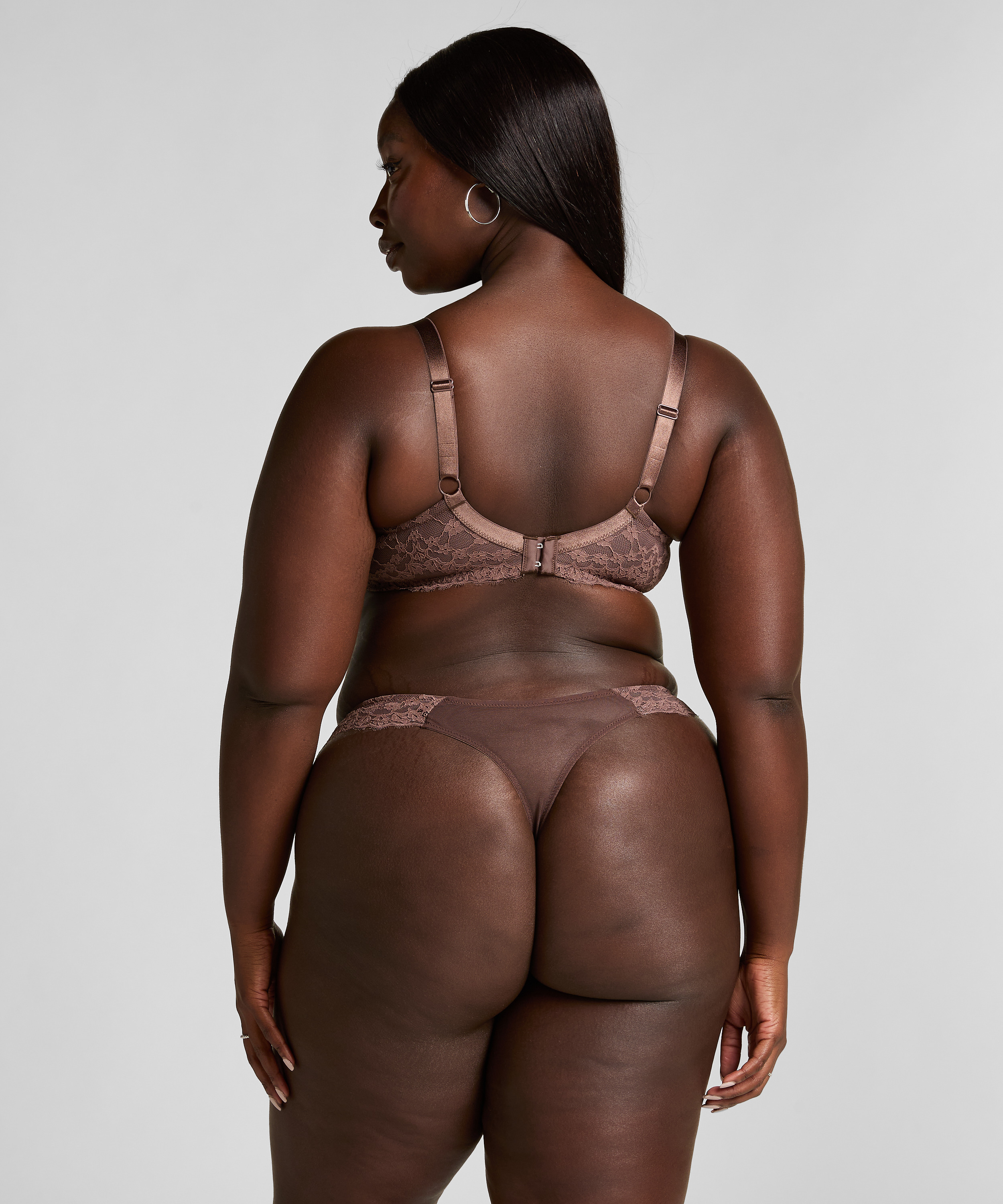 Soutien-gorge à armatures non-préformé Daisy, Marron, main