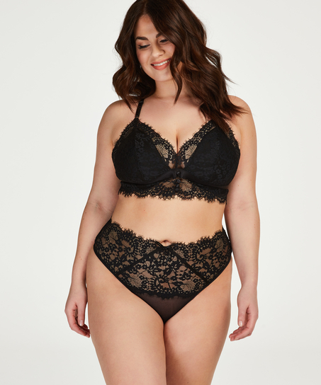 String haut Olivia Curvy, Noir