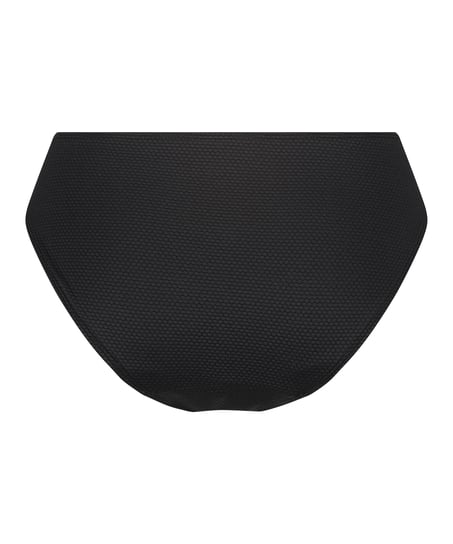 Slip de Bikini Rio Scallop, Noir