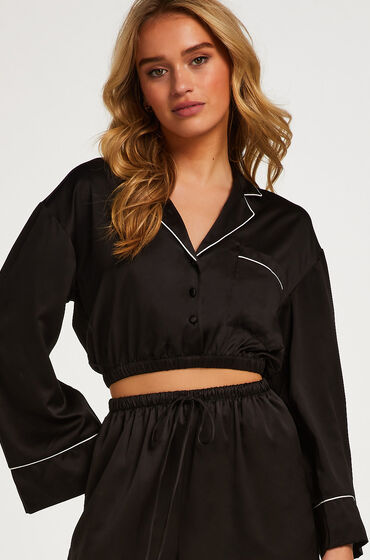 Image of Hunkemöller Langärmelige Cropped Fit-Jacke Schwarz