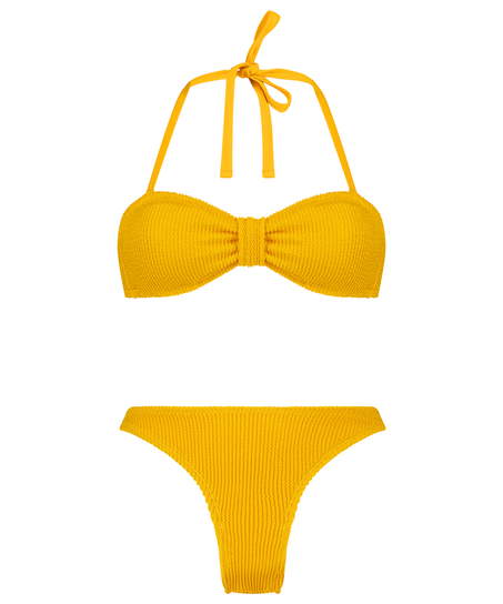 Bikini-Set Crinkle, Gelb