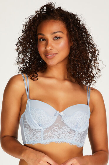 Image of Hunkemöller Gepolsterter Longline-Bügel-BH Catrin Blau