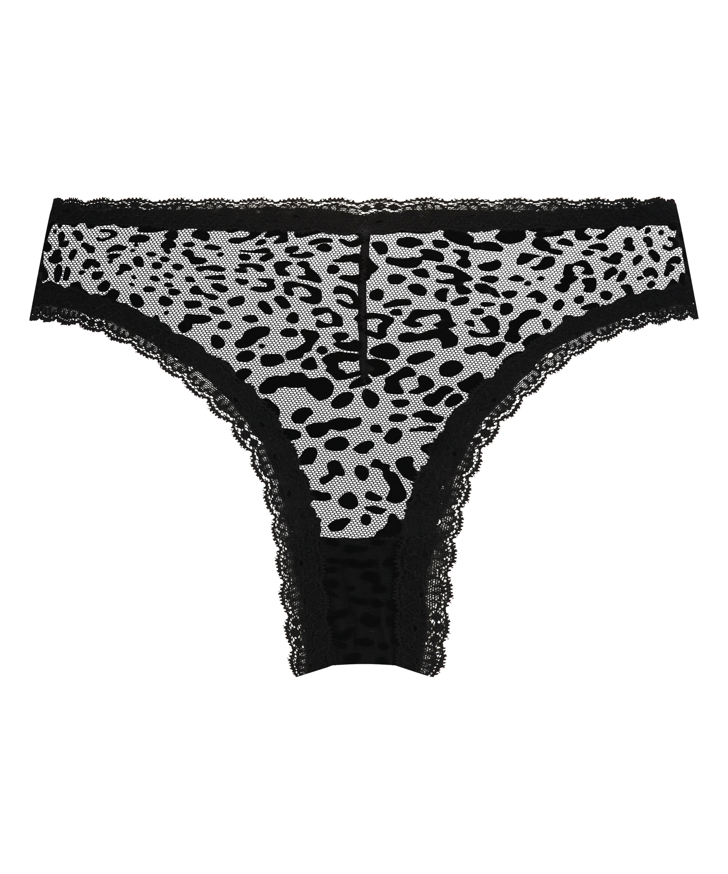 Slip brésilien V-shape Zena, Noir, main