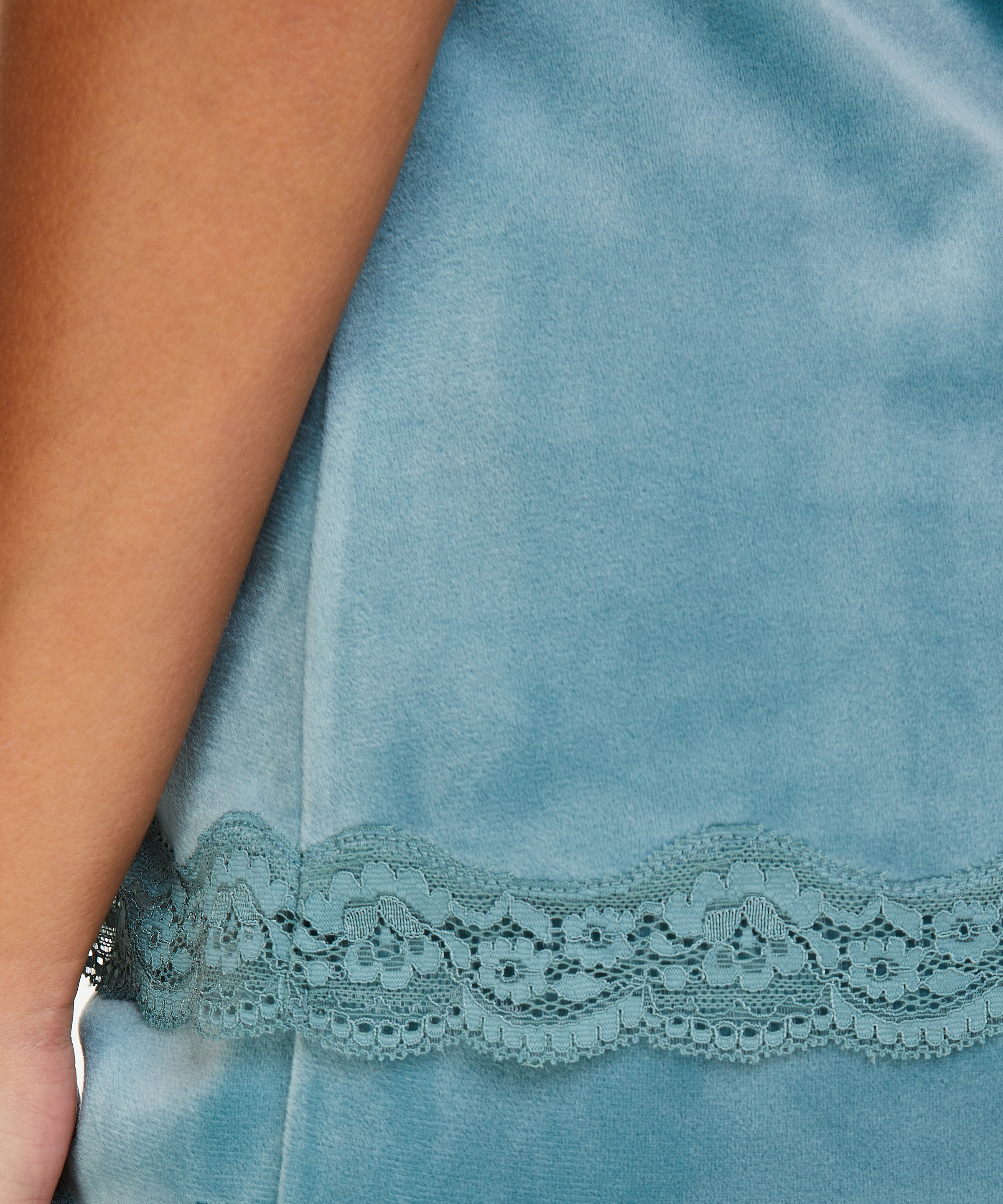 Cami Top Velours Lace, Grün, main