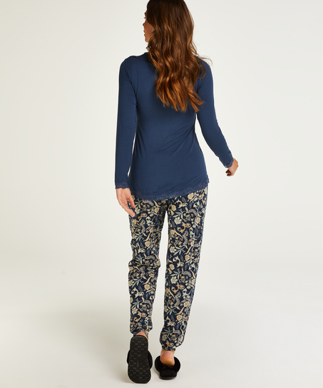 Pyjama-Set f&uuml;r das Stillen, Blau