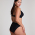 Triangel-Bikinioberteil Luna, Schwarz