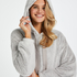 Snuggle Fleecekleid, Grau