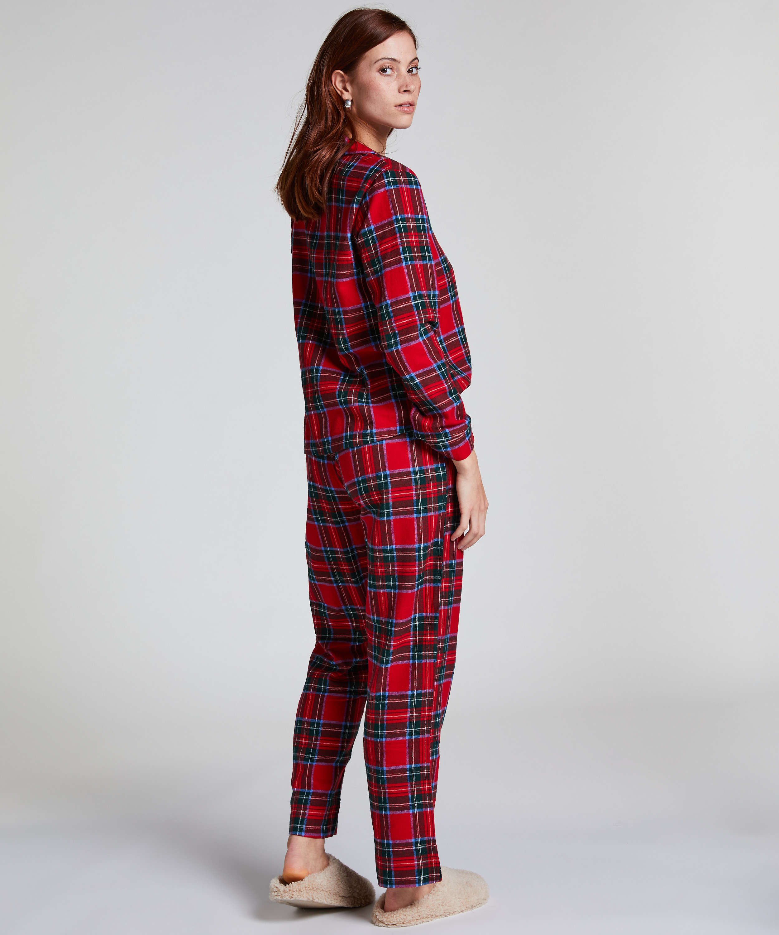 Ensemble pyjama Flannel, Rouge, main