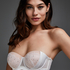 Soutien-gorge à armatures préformé sans bretelles Elsa, Blanc