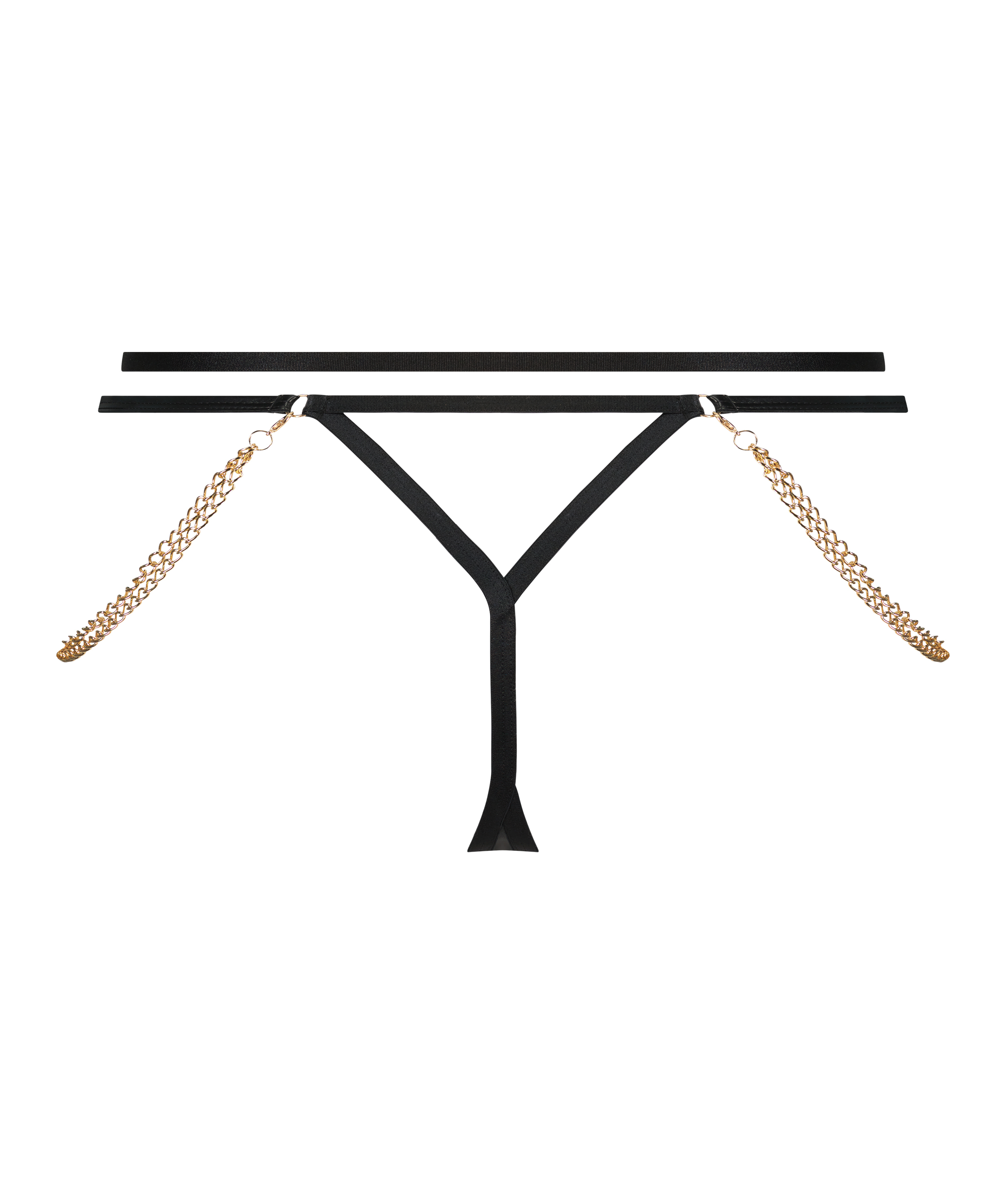 String mit hohem Beinausschnitt Hecate, Schwarz, main