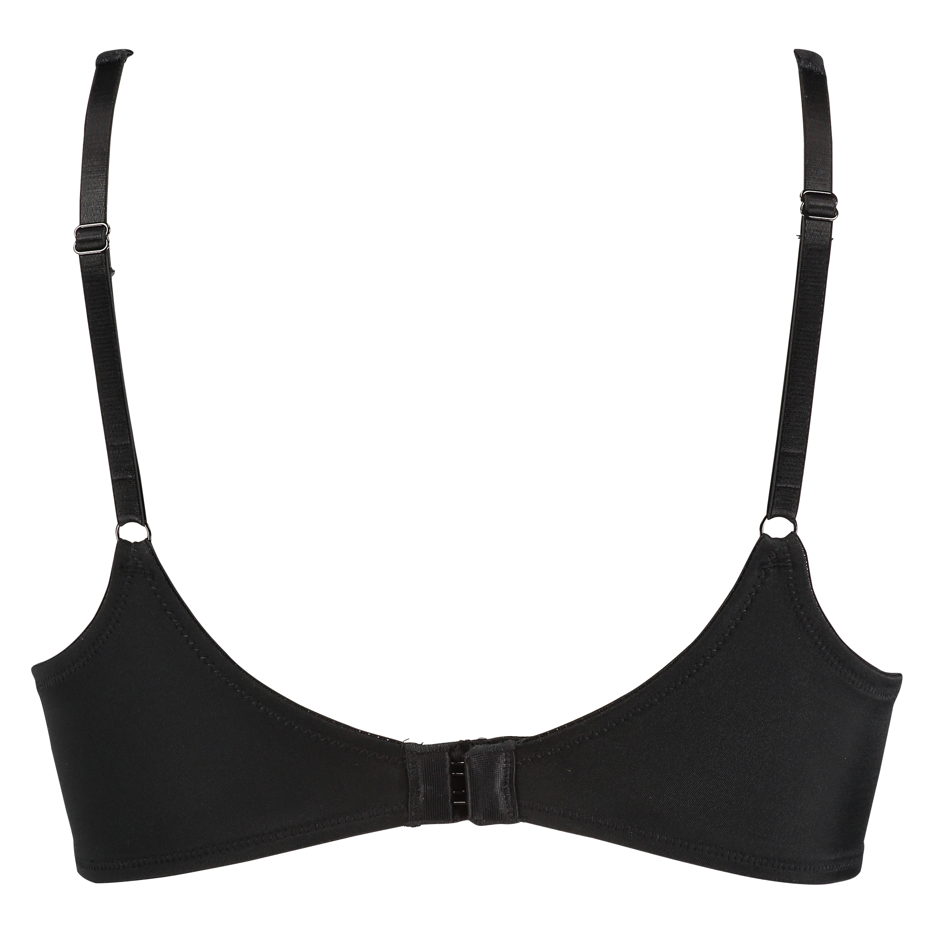 Vorgeformter Bügel-BH, Satin Fleece, Schwarz, main