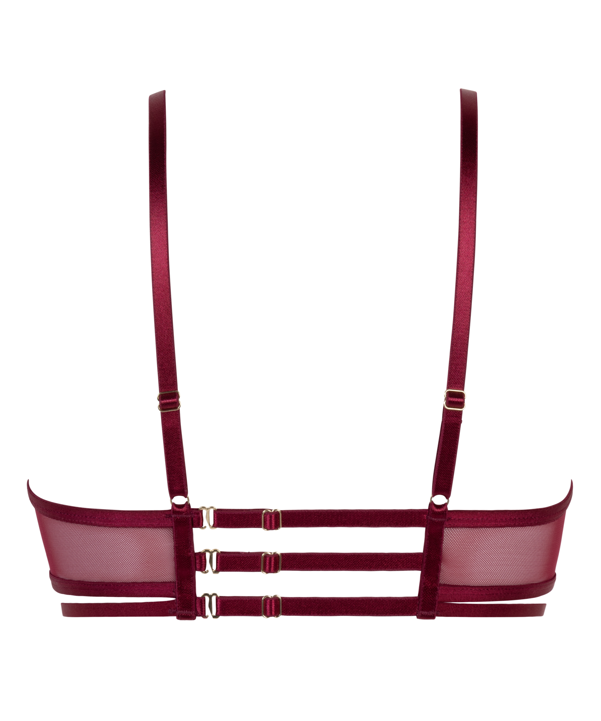 Nicht gepolsterter Longline-B&uuml;gel-BH Scarlett, Rot, main