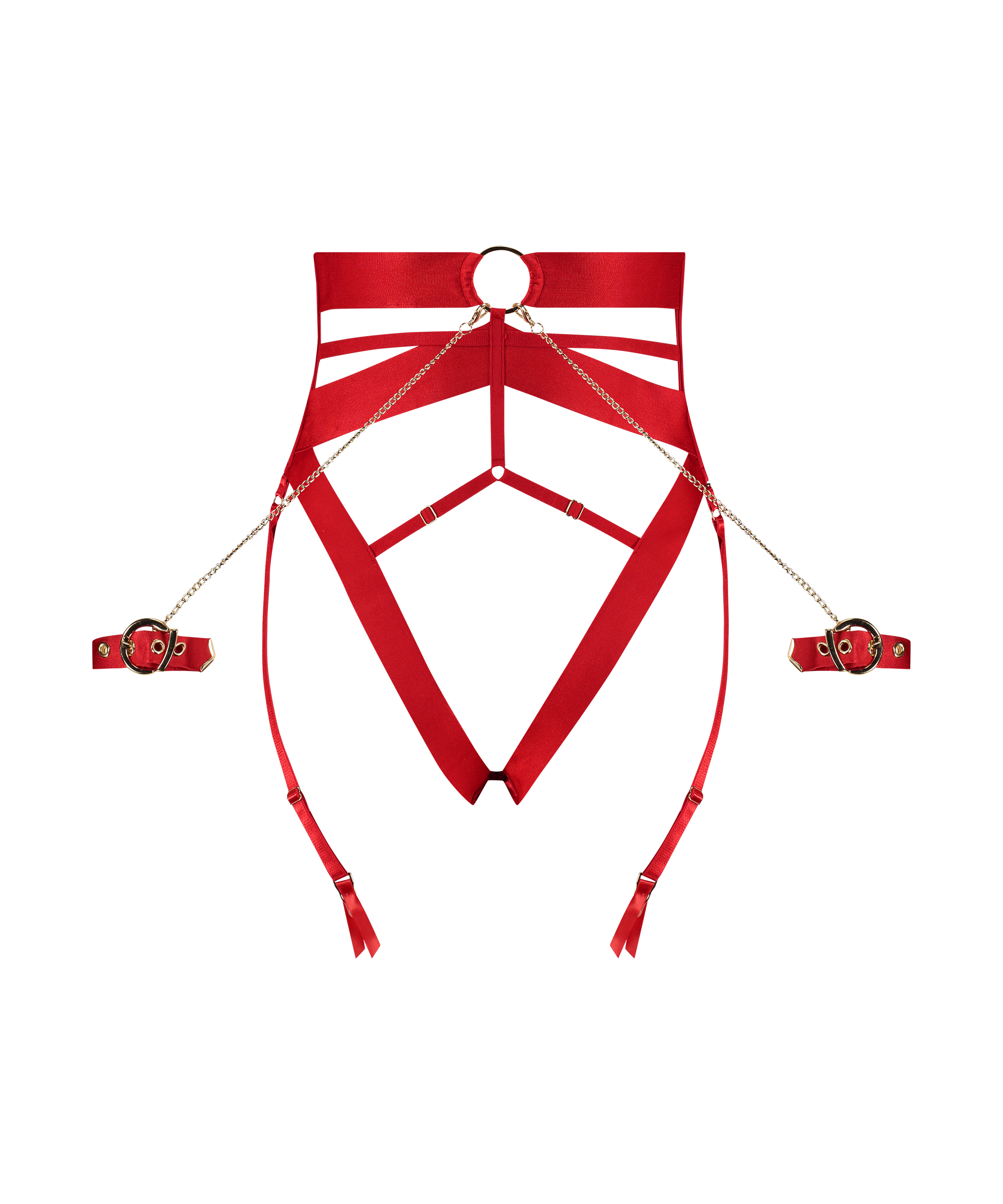 Slip brésilien Clementine, Rouge, main