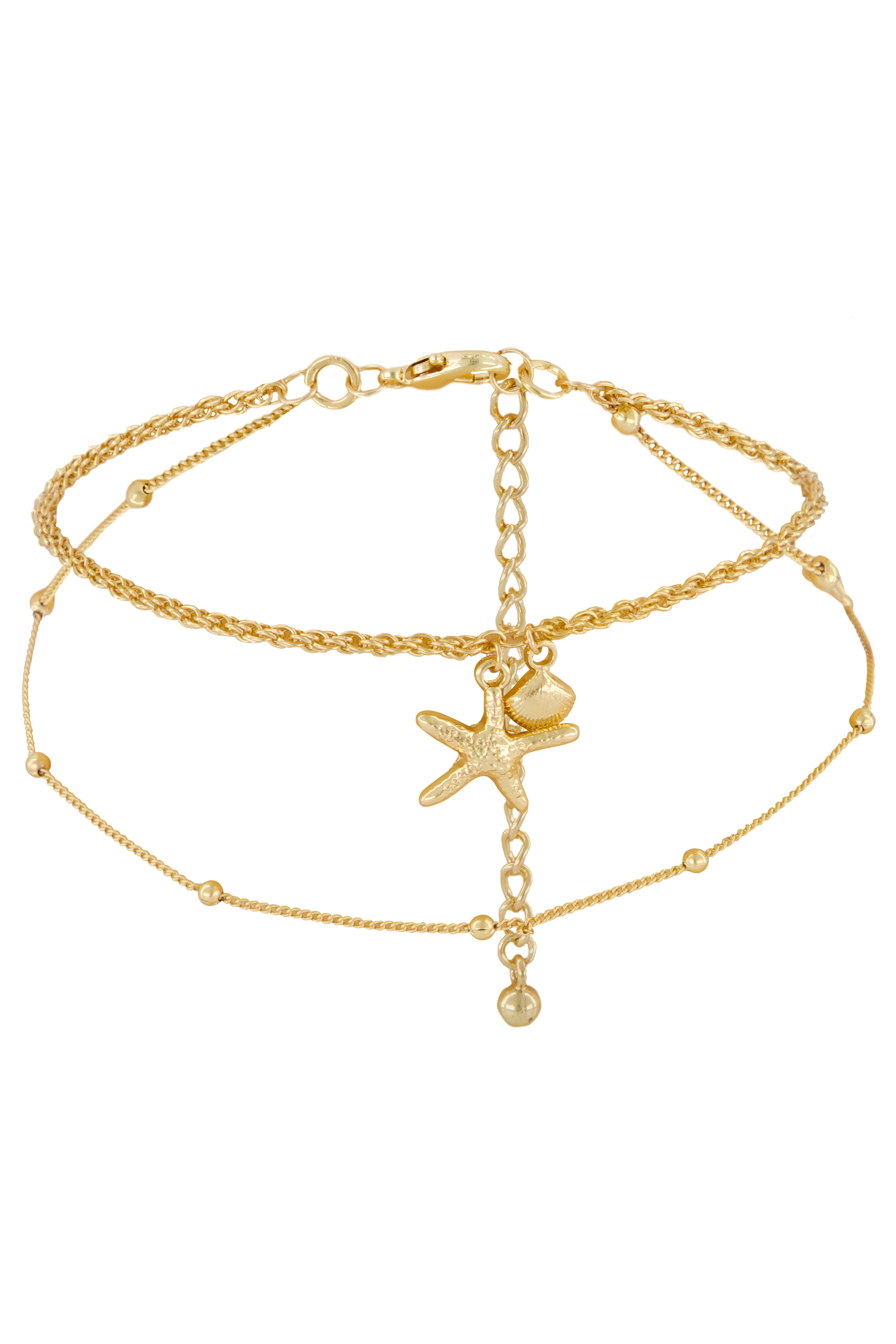 Chaîne de cheville, Jaune, main