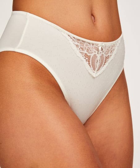 Slip taille haute Sophie, Blanc