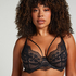 Unwattierter Bügel-BH Daphne, Schwarz