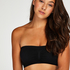 Bandeau-Top, Seamless, Schwarz