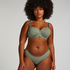 Haut de bikini à armatures à effet push-up préformé Scallop Taille A - E, Vert