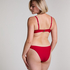Bikini Slip mit hohem Beinausschnitt Luna, Rot