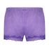 Short velours dentelle, Violet