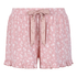 Jersey-Shorts mit Rüschen, Rose